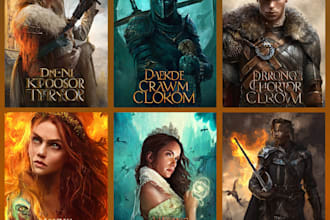 design fantasy, romance and sci fi book covers