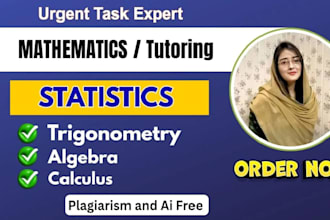 help in math statistics analysis probability algebra trigonometry