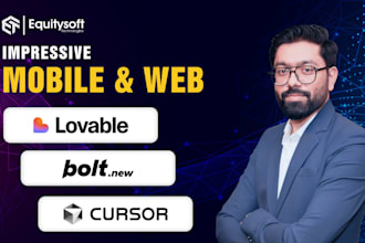 provide ai app and website development with lovable bolt ai saas