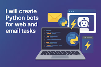 create python bots for web and email tasks