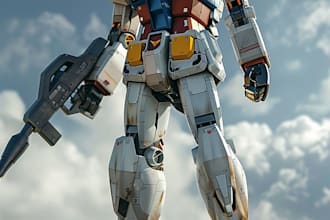 do mecha robot gundam illustrations
