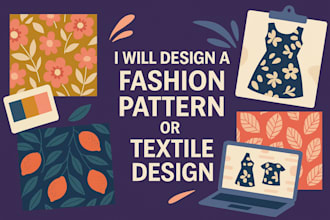 design a fashion pattern or textile design