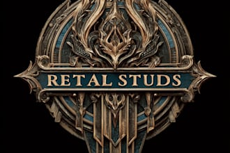 make a fantasy, rpg, sci fi, game logo
