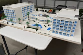 create 3d print ready buildings and landmark models