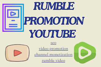 do rumble promotion, youtube video marketing to USA audience