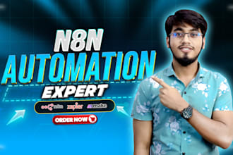 do n8n automation, workflow automation, n8n ai agent,n8n expert, zapier