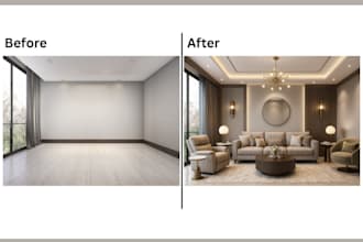 virtually stage your space with modern 3d interiors