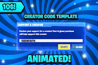 make a fortnite template for you