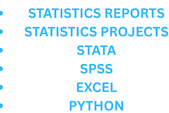 do statistics reports using stata, spss, python