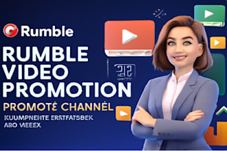 promote rumble video and youtube channel for organic USA subscribers and views