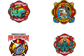 design a wonderful firefighter logo