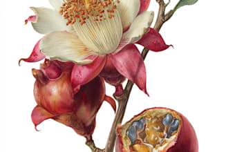 draw realistic botanical illustration