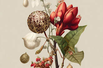 draw botanical and animal designs and patterns for you