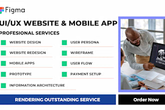do website ui ux design, app ui ux design and dashboard ui ux design