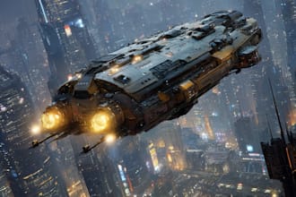 make a model hard surface scifi vehicles, spaceships