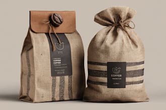 do coffee bag, label, pouch and packaging design