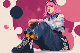 design custom pop art prints and hand painted illustrations