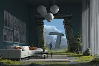 make 2d environment art, 2d concept art illustration