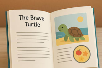 write and design custom english mini books for kids