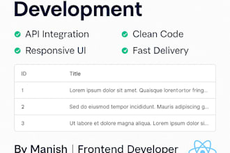 create react components to fetch and display API data