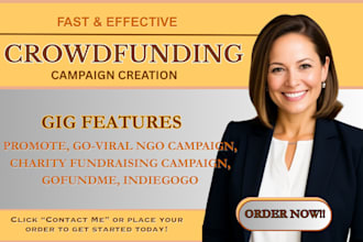 promote, goviral ngo campaign, charity fundraising campaign, gofundme, indiegogo