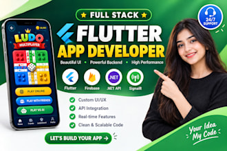 create a flutter app for android and ios with rest API