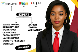 highlevel sales funnel coach gohighlevel course setup kajabi landing page