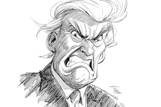 create digital political cartoon for political cartoon