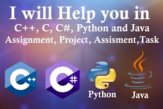 computer science assigned, python, java, c, cpp, sql, programming projects