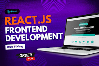 fix or build your react js frontend web app