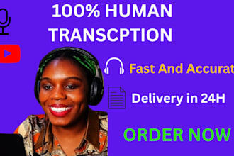 do accurate english audio transcription