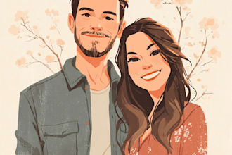 cartoonize your couple portrait