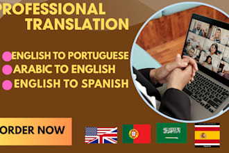 professionally translate works from english to any languages