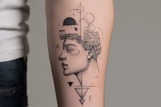 draw a professional tattoo for you