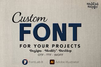 turn your logo or handwriting into a premium font ttf, otf, woff