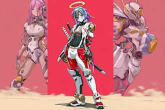 making anime, mecha, pop art ,fan art and original character