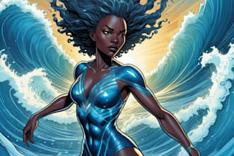 create custom superhero or villain illustrations