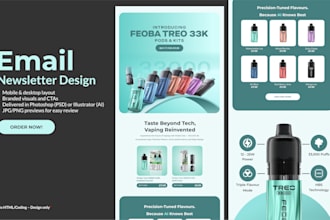 create vape email design