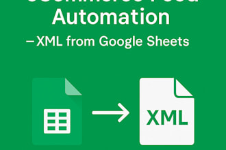 provide an automatic XML feed generator from google sheets