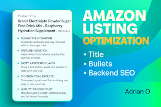audit and rewrite your amazon listing to increase sales and visibility