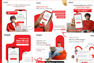 design professional instagram, facebook and linkedin posts