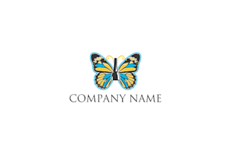 design creative butterfly logo design with high resolution