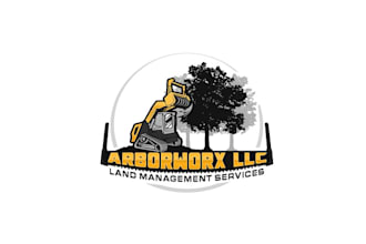 design fantastic land clearing business logo