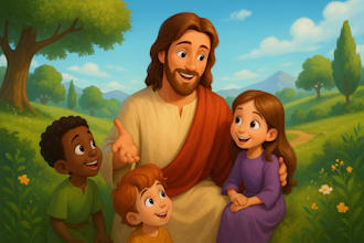 design stunning 3d christian children, story book, book cover design disney art