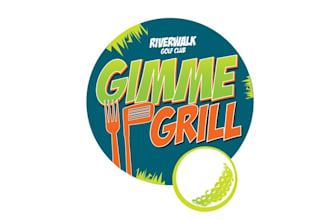 design premium food truck logo for river walk golf club