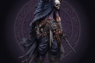 make horror and dark fantasy illustrations