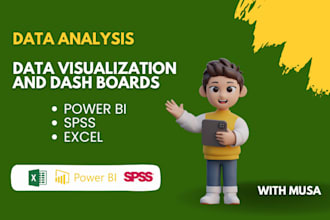do data analysis, data visualisation, excel dashboard, power bi dashboard, sps