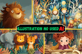 draw children book illustration and picture book illustrator