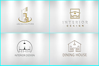 do a modern home décor ,interior ,furniture and mortgage logo design