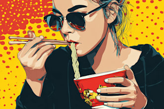 design food pop art of your food pop art